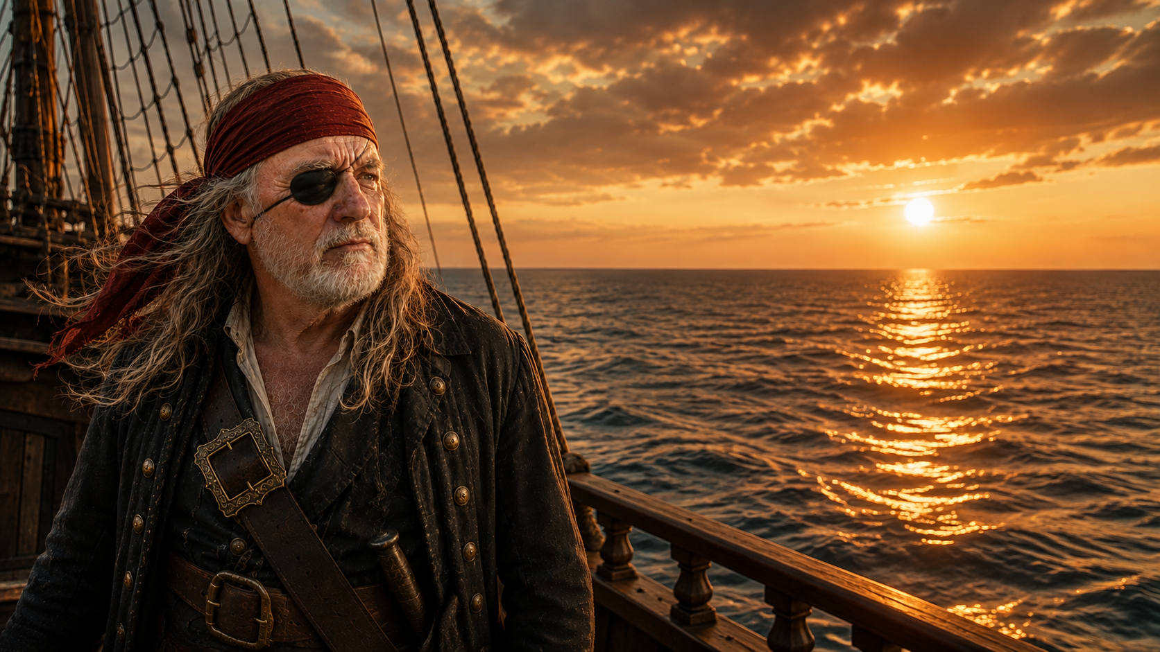 Pirate Looking at 70